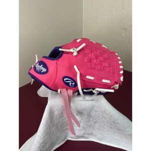 Rawlings Child’s Baseball Mitt Right Handed Player’s Series Pink Purple